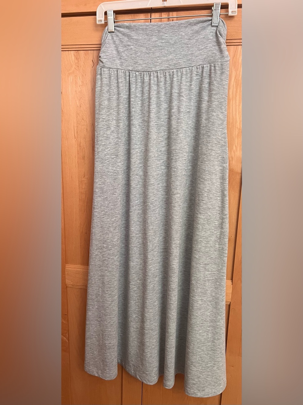 Style & Co. Light Gray Jersey Maxi Skirt